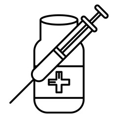 injection, medical, vaccine, health, medicine, treatment, hospital, drug, needle, vaccination, care, dose, pharmacy, vector, illustration, clinic, equipment, illness, icon