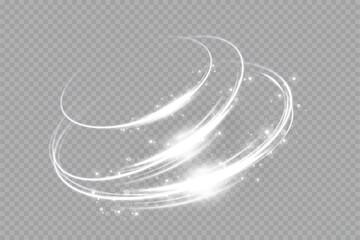 
Glowing spiral. Abstract circle lines effect. Rotating shiny rings. Glowing circular lines. Glowing ring trail.Vector. - obrazy, fototapety, plakaty
