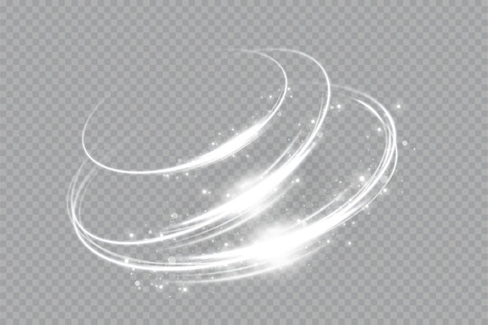 
Glowing spiral. Abstract circle lines effect. Rotating shiny rings. Glowing circular lines. Glowing ring trail.Vector.