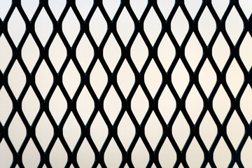 Expanded metal mesh panel pattern as background