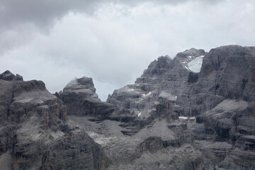 Dolomites Italy, close-up of the mountains