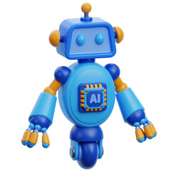 Robot Ai 3D Icon Design