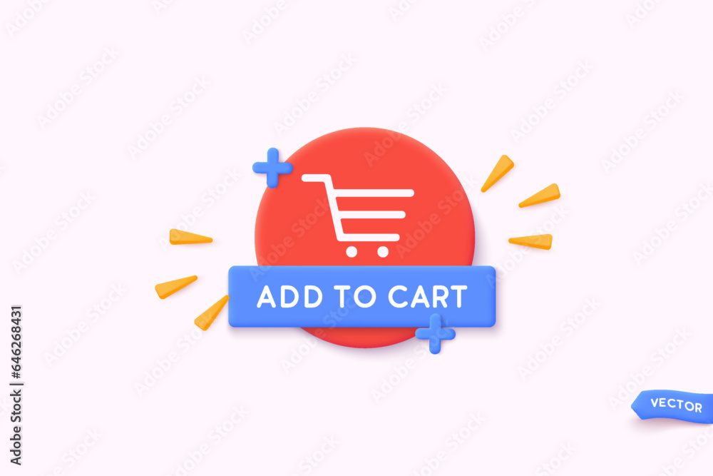 Poster 3d style vector banner for sales add. red tag templates with special offers for purchase. 3d web vec