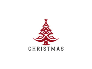 premium Christmas logo design, vector and illustration,