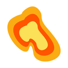 retro abstract shape element