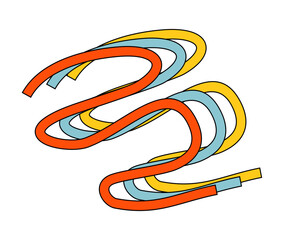 retro abstract shape element