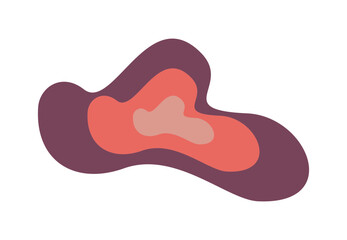 retro abstract shape element