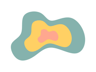 retro abstract shape element