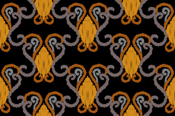 Obraz premium Seamless floral ornamental vector pattern. Background and wallpaper with flowers for fabric, textile and decoration.