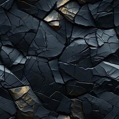 Broken basalt rock background. Seamless tile.