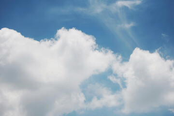 Clouds on the blue sky nature with space background wallpaper