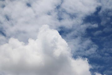 Clouds on the blue sky nature with space background wallpaper