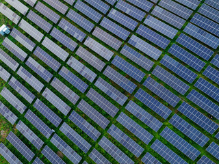Aerial photovoltaic (pv) of new energy power base