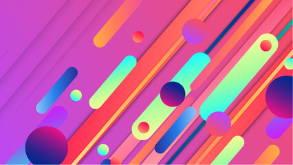 Colorful gradient modern abstract background with gradient geometric shapes