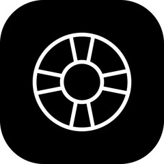 Help safety icon with black filled line outline. help, support, business, symbol, line, people, hand. Vector illustration