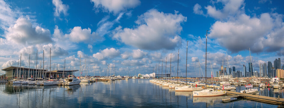 Qingdao Olympic sailing center, scene