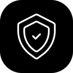 Safety safety icon with black filled line outline style. safety, protection, symbol, sign, security, shield, health. Vector Illustration
