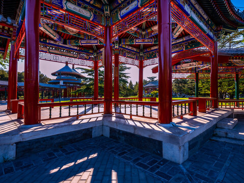 Double Ring Pavilion promenade of Temple of Heaven Park