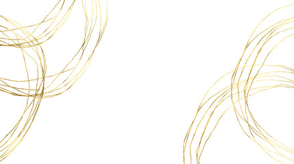 Gold sparkle splatter banner.  Gold element Gold Foil Frame Gold brush stroke on transparent background for wedding invitation. © AnaNas