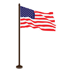 Obraz premium American flag icon