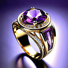 Exquisite Gemstone Rings: Unveiling the World of Timeless Elegance.(Generative AI)