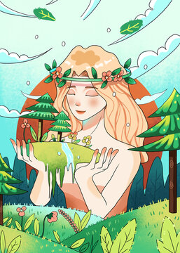 Illustration Environmental Protection