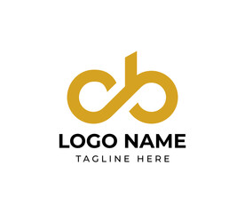 Modern elegant letter CB logo design