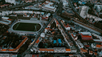 Aerial view of Zagreb street. - 646278899