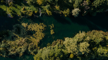Aerial perspective on Mreznica river - 646279081