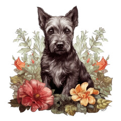 Scottish Terrier Puppy Portrait: Timeless Charm Captured