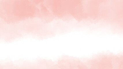 Pink watercolor background abstract texture with color splash design. Soft pastel pink water colour background painted on white paper texture.
