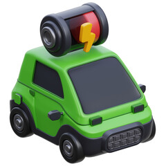 electric car 3d icon design