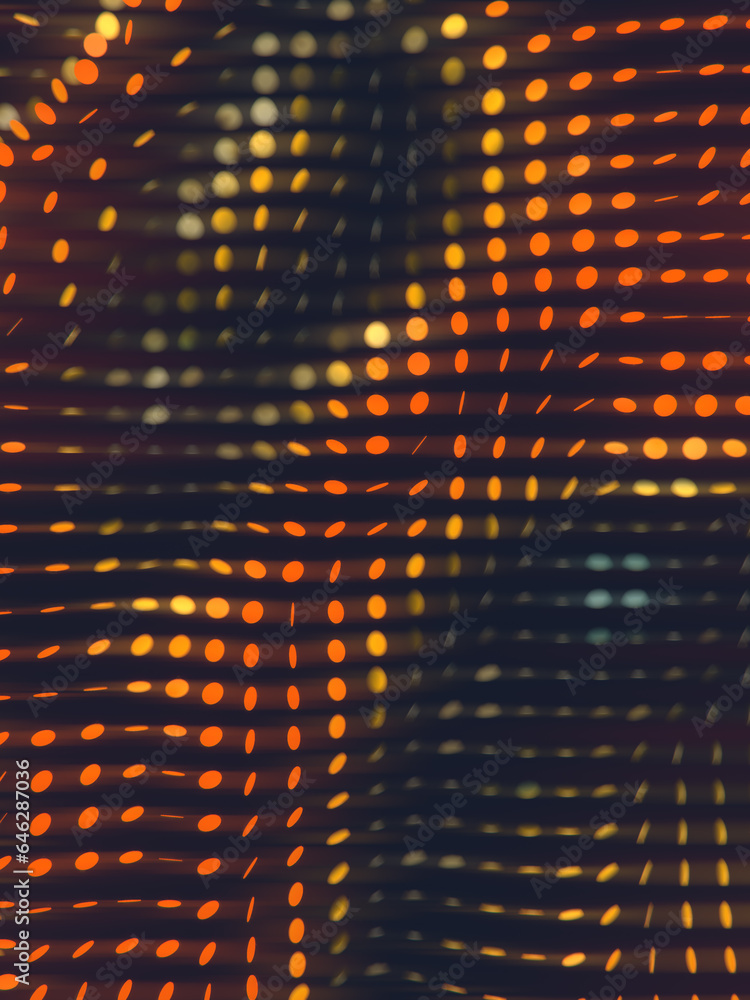 Aufkleber Wave pattern of bright, shimmering glitter in the wind. 3d rendering abstract background. Digital illustration