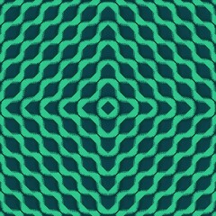 3d rendering illustration of green pattern. Digital background