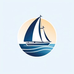 Sailboat mascot for a company logo. Generative AI