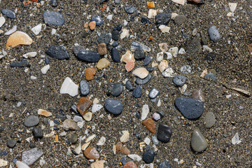 Pebbles in the sand