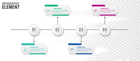 Set of infographics elements in modern flat business style
