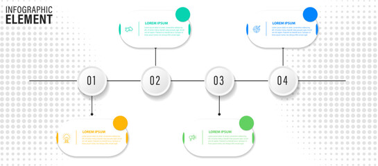 Set of infographics elements in modern flat business style
