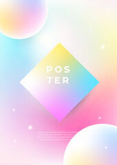 Poster background colorful vector abstract gradient