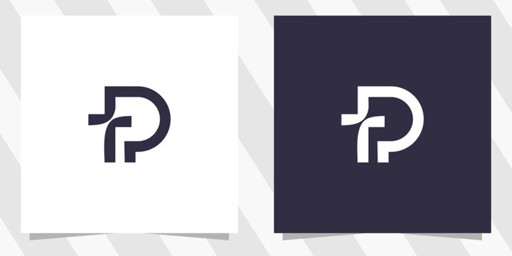 letter pt tp logo design