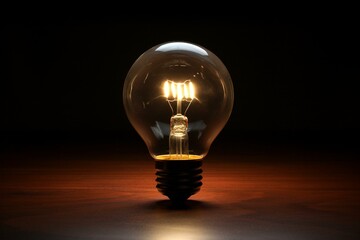 Power failure. Darkened bulb symbolizes overall blackout. Generative AI