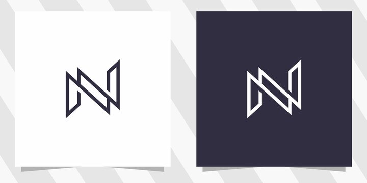 letter nn logo design