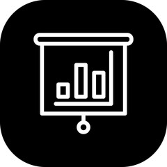 Graph human resources icon with black filled line outline style. chart, business, symbol, graph, line, data, diagram. Vector Illustration