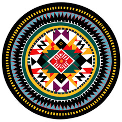 Geometric ethnic aztec ornament. Tribal aztec vector illustration.
