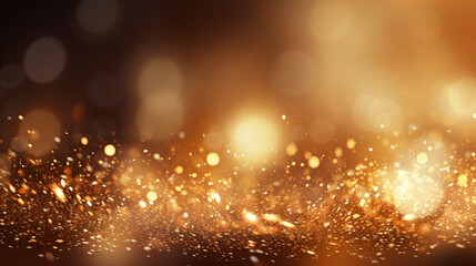 Abstract glitter lights background. gold light burst
