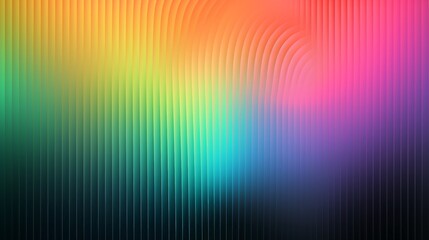 A vibrant explosion of color and light radiates from the abstract art of a rainbow on a mysterious black background, captivating the viewer with its breathtaking beauty