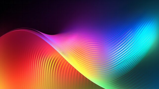 A vibrant, abstract artwork of light and color evokes a sense of wildness and movement