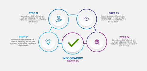 Modern design template business infographic 