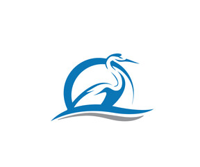 Naklejka premium Pelican Logo