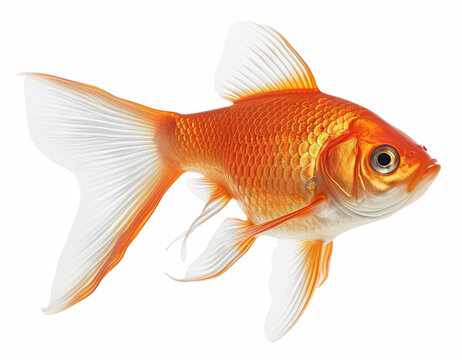 Goldfish Isolated on transparent background png file